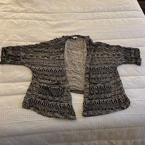 Patterned Boho American Eagle Kimono